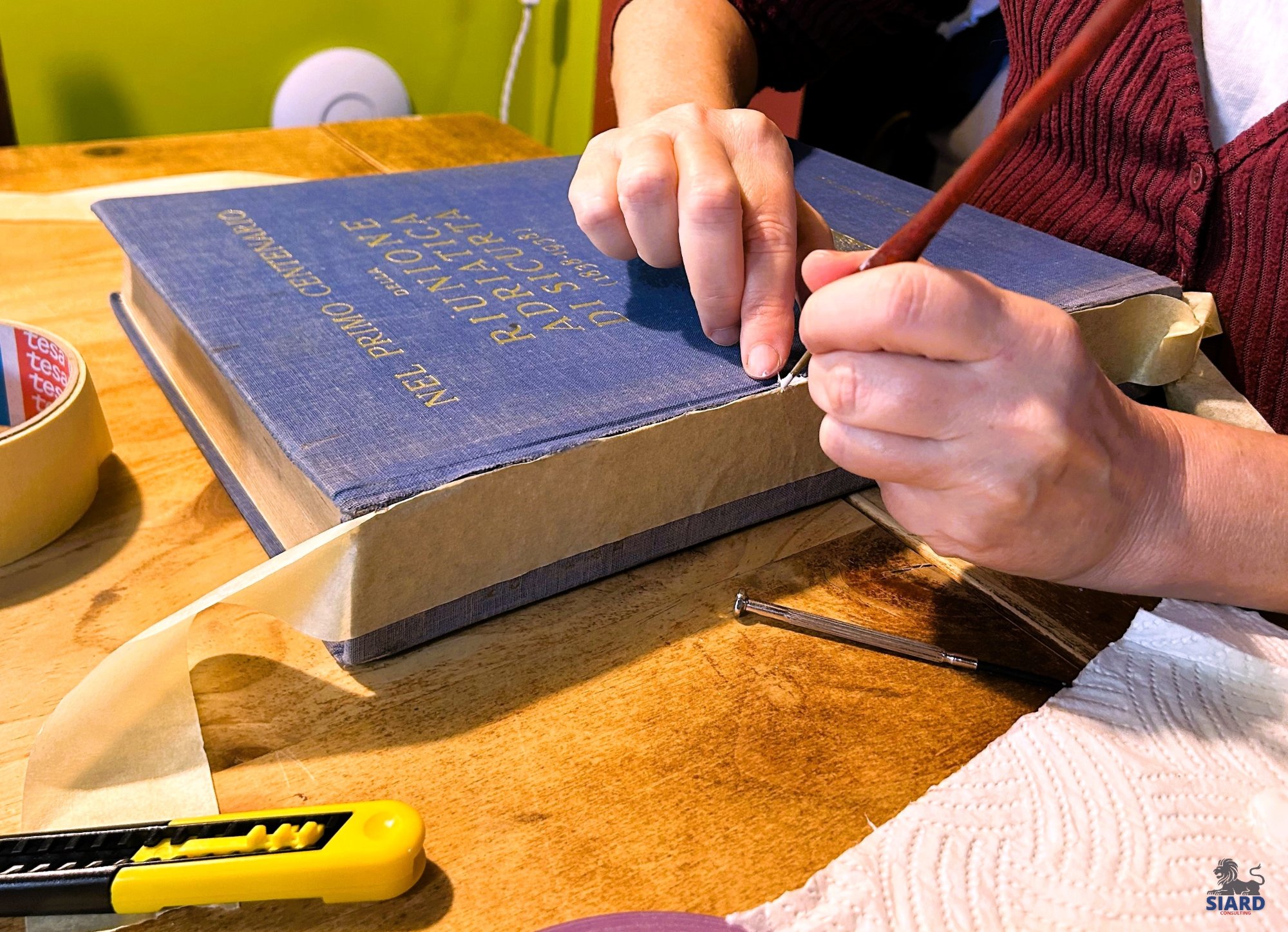 Diario d'Intervento N. 02: Consolidamento Strutturale e Reintegrazione Cromatica della Legatura – foto 4